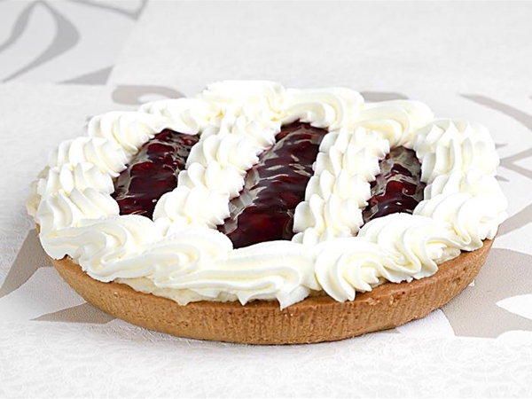 rijstevlaai kersen + slagr.