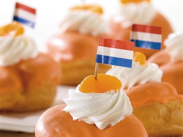 oranje soes/bol per stuk